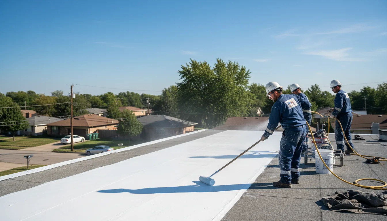 Commercial roof coating in Oyens, IA near me